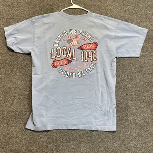 IBEW Local 1141 Okc Short Sleeve XL  T-Shirt Blue Union Worker Tee